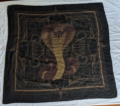 Sciarpa cobra nera riccardo - nera,