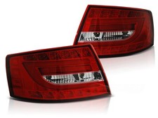 Coppia di Fari Posteriori per AUDI A6 4F C6 Berlina 2004-Rosso Bianco LED 7 PIN 