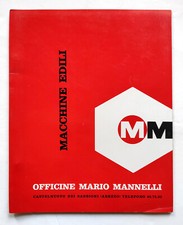 Macchine edili Officine Mario Mannelli Brochure catalogo Anni '60