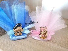 Bomboniera sacchettino nascita in legno baby paperino/a completa