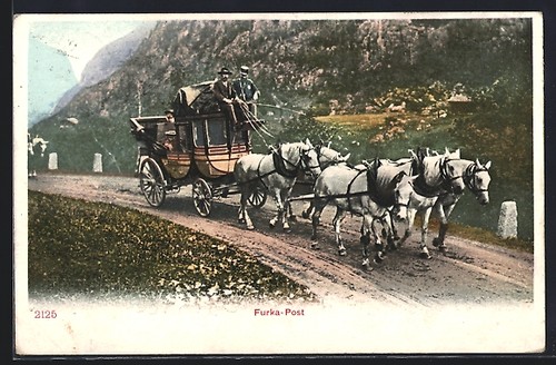 Carrozza postale grimsel - carrozza,