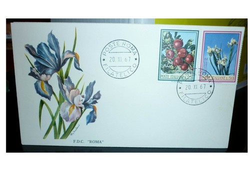 Fdc 1967 flora italia roma - d'italia,