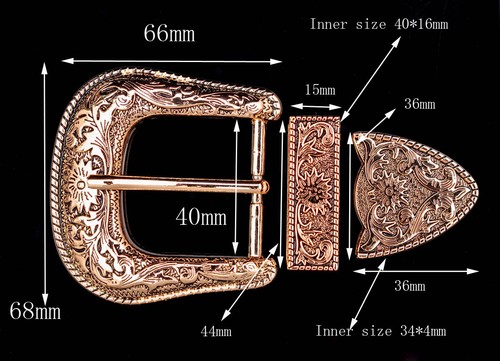 Fibbia per cintura cowboy oro