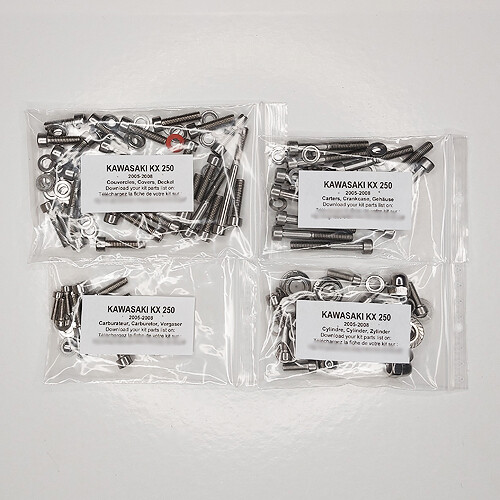 Kawasaki 250 2005 2008 kit - kawasaki,