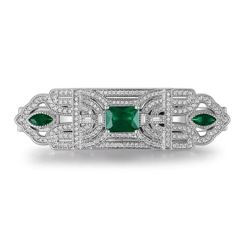 Spilla syn emerald art deco - spilla,