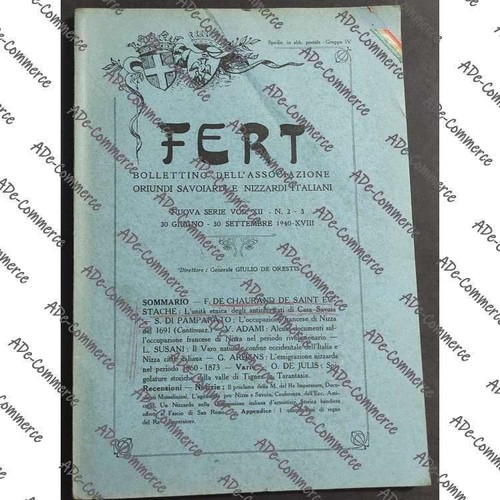 Fert bollettino associazione - fert,