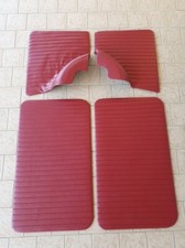 KIT PANNELLI ANT. + POST. FODERATI IN SKY COLORE BORDEAUX FIAT 500 EPOCA MOD. L