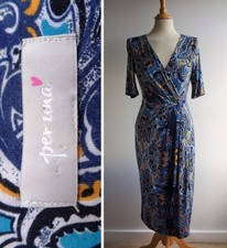 Abito in jersey blu PER UNA