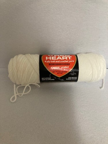 Filato cuore rosso bianco - filato,