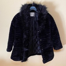 Fanny Look Paris Pelliccia Bambina Taglia 8 Anni Nero Chic Cute Elegance Pretty