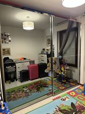 Armadio due ante scorrevoli HARTÈ bianco con specchio antracite