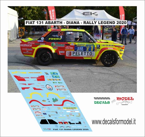 Decals fiat 131 abarth - decals, 1:43