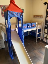 Letto Bambini Rialzato Con Scivolo