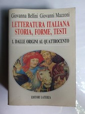 LETTERATURA ITALIANA STORIA FORME TESTI - L'OTTOCENTO - BELLINI MAZZONI - 1991