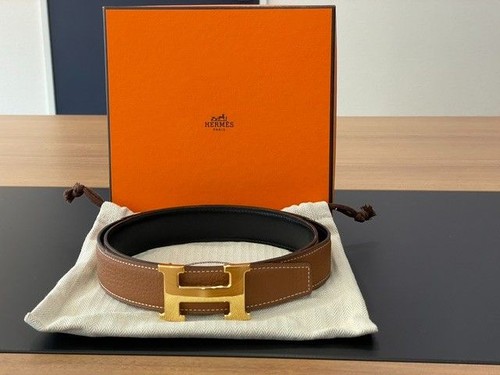 Cintura hermes oro fibbia - hermes,