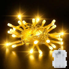 Luci a Batteria, 3M 30 LED Luci Bianco Caldo Con Timer 6H, IP65 Impermeabili