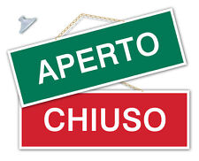 Cartello APERTO e CHIUSO