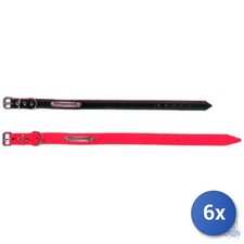 6x COLLARE CUOIO PER  CANI mm 15x350