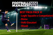 FOOTBALL MANAGER 2026 LOGHI MAGLIE VOLTI BEST PACK !!! NON SI VENDE IL GIOCO !!!