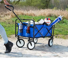 NUOVO Carrello Pieghevole con Aste in Metallo per Escursioni Picnic Bagagli Bambini