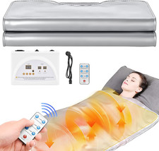 Coperta per Sauna a Infrarossi, 2 Zone Far Infrared Sauna Blanket Termosauna Est