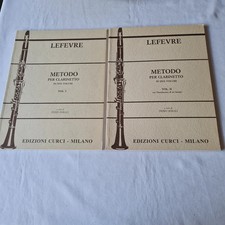 (Lefevre) Metodo per clarinetto in due volumi   Curci