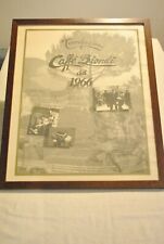 Locandina Poster Pubblicità Vintage - Caffè Biondi - 52x43 con Cornice in Legno