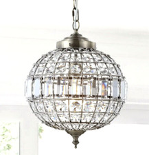 JONATHAN Y Georgina LAMPADARIO cristallo/metallo 16" pendente globo modello JYL6110B