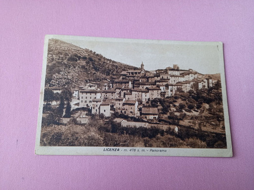 Cartolina antica licenza - antica,