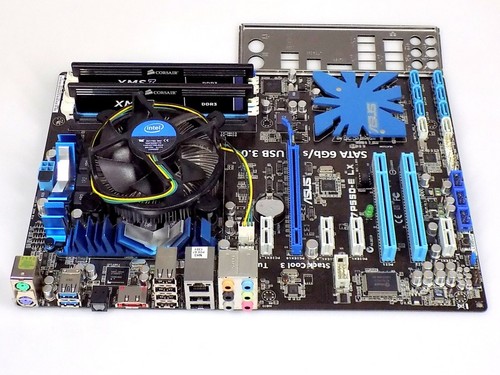 Scheda madre cpu - ram, retro