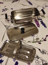 Bollitore per siringhe, vintage, acciaio 