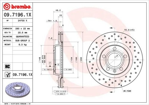 Coppia dischi freno brembo - freno,