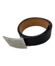 Cintura pelle nera - cintura, in