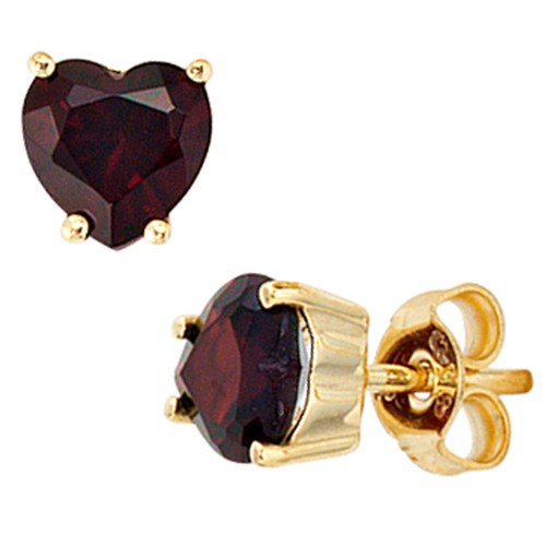 Perno orecchini cuore con - perno,