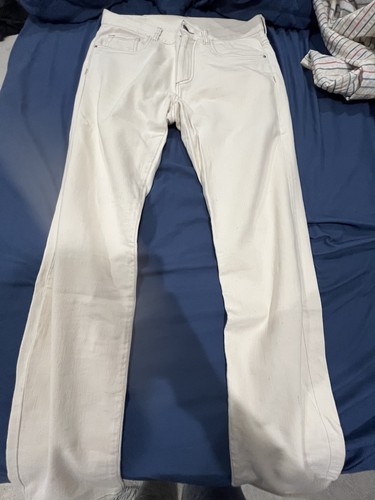 Pantalone uomo canali bianco - pantalone, 5