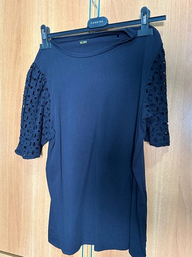 Maglia nera donna maniche - nera,