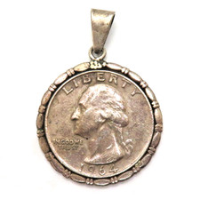 Ciondolo moneta argento 900