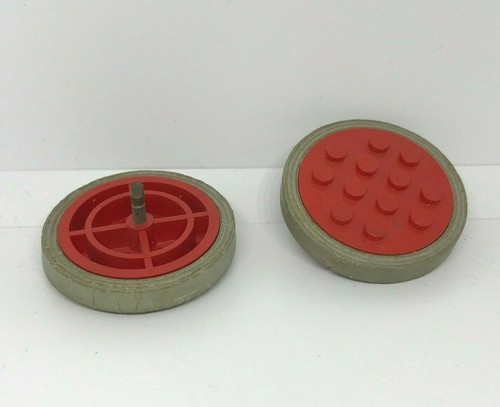 Lego ruota grande rossa - 2x,