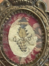 Reliquia - Reliquiario - Cornice - Tessuto - XIX Secolo - Liturgia - Arte Sacra