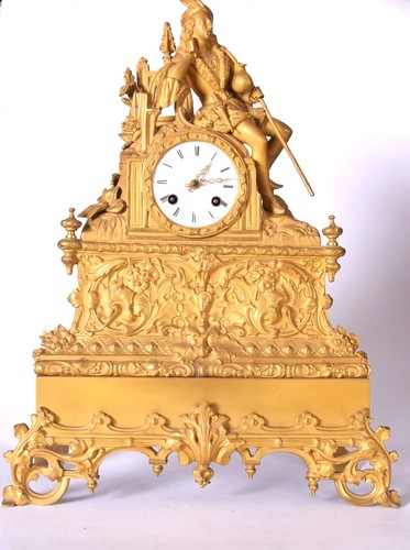 Orologio impero bronzo dorato - orologio,
