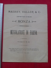 Maerky Haller &. C. Costruttori di Molini -Mescolatrice di farina-pr.24- Monza