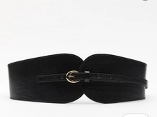 Cintura con fascia in pelle