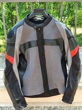 GIACCA PELLE MOTO TRAFORATA