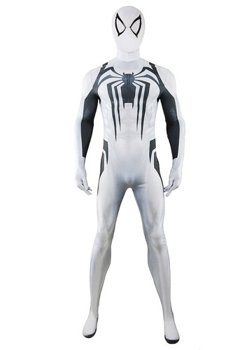 Tuta spider man bianca - spider-man,
