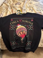Maglione natalizio Circa Survive On Letting Go *MOLTO RARO* girocollo nero medio