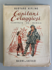 Libro Capitani coraggiosi Illustrato 1949 Baldini e Castoldi Prima edizione
