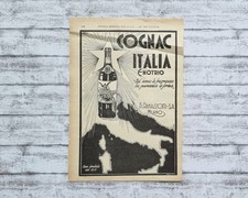 1930 Cognac Enotrio Ramazzotti Milano Pubblicità Italia Rivista Vintage Decoro