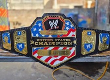 USA WRESTLING CHAMPIONSHIP BELT UNITED STATES CHAMPION REPLICA BELT 2MM BELT