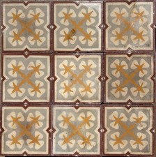 Cementine antiche piastrelle originali pavimento geometriche floreali 8