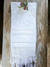 Antico Asciugamano Ricamato A